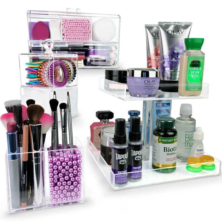 Deluxe Bathroom & Vanity Organization & Storage Set - 5 Bead Color