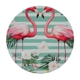 thumbnail image 2 of JEUXUS 50x50in Round Tablecloth Flamingo Table cover Spillproof Washable Table Covers for Kitchen Dining Party Holiday Farmhouse Decor, 2 of 7