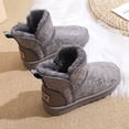 thumbnail image 5 of Kids Boys Girls Snow Boots Slip On Ankle Booties Waterproof Faux Fur Lined for Children Outdoor Winter Shoes, 5 of 5