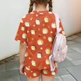 thumbnail image 7 of Grblisyd Girls Summer Outfits 2 Piece Set Short Sleeve Crew Neck Shirts and Elastic Waist Shorts Sets Kids Cute Animal Print Clothes 7-8 Y, 7 of 7