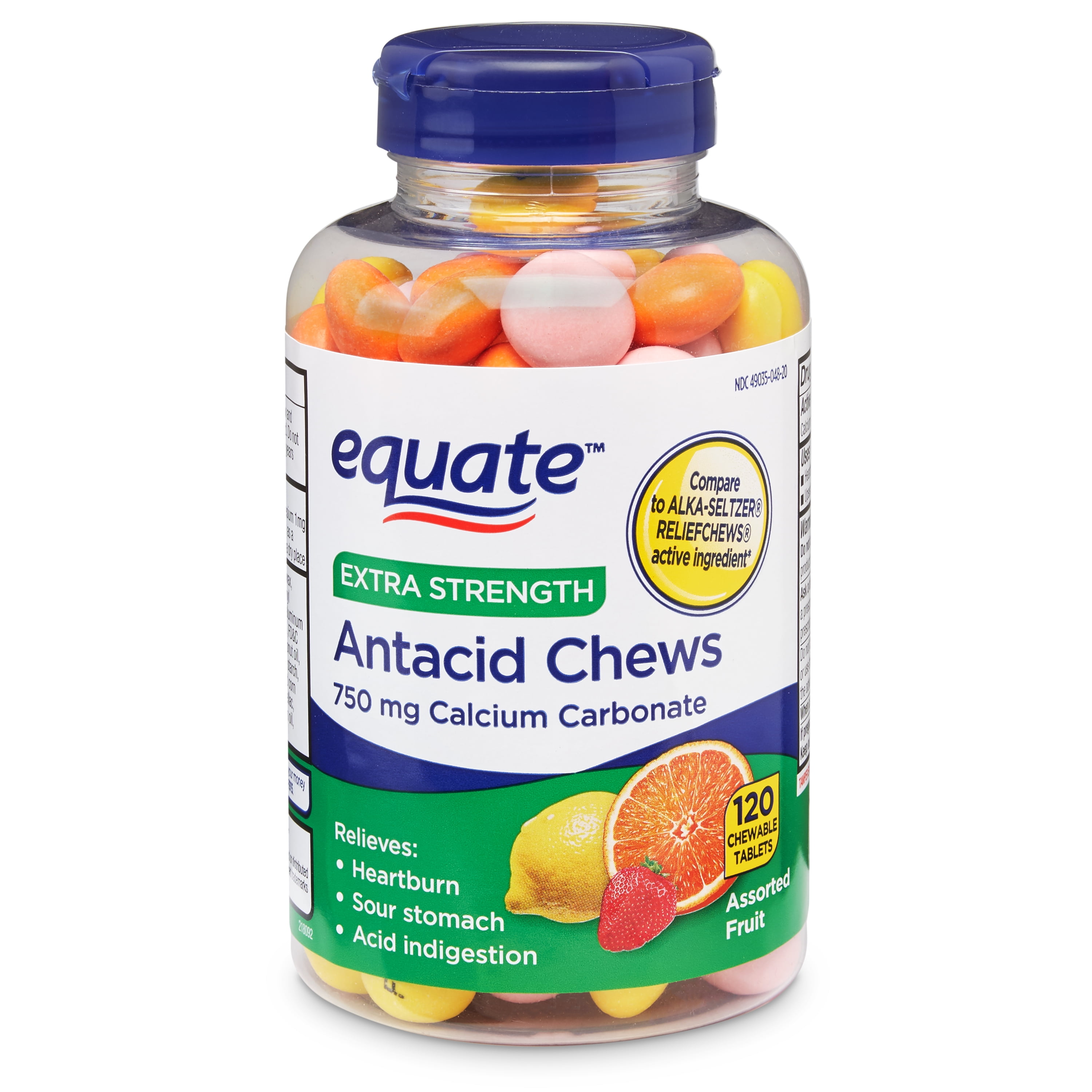 Buy Equate Extra Strength Heartburn + Antacid Relief Chews, Assorted