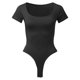 thumbnail image 5 of Body de mujer con cuello cuadrado y canalé - Ropa de yoga sin espalda, material de poliéster, diseño sexy para la playa/vacaciones, tallas S-L (detalles de busto/longitud), 5 of 6