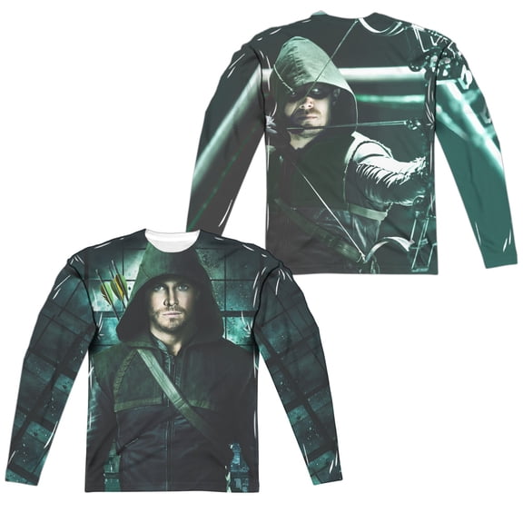 Arrow - Two Sides (Front/Back Print) - Regular Fit Long Sleeve Shirt - XXX-Large
