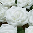 Efavormart 24 Roses | 5" Artificial Foam Rose With Stem And Leaves for ...