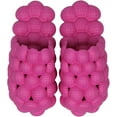 thumbnail image 6 of ABBYSQURE Women's Bubble Cloud Slides Men's Indoor and Outdoor Slippers Cute Summer for House Shower Non-Slip Massage Sandals - Pink, 6 of 6