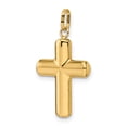 thumbnail image 5 of Finest Gold 14K Polished Puffed Cross Pendant, 5 of 5