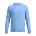 thumbnail image 1 of Under Armour Rival - Sudadera con Capucha para niño, (465) Horizon Blue/White, Small, 1 of 2