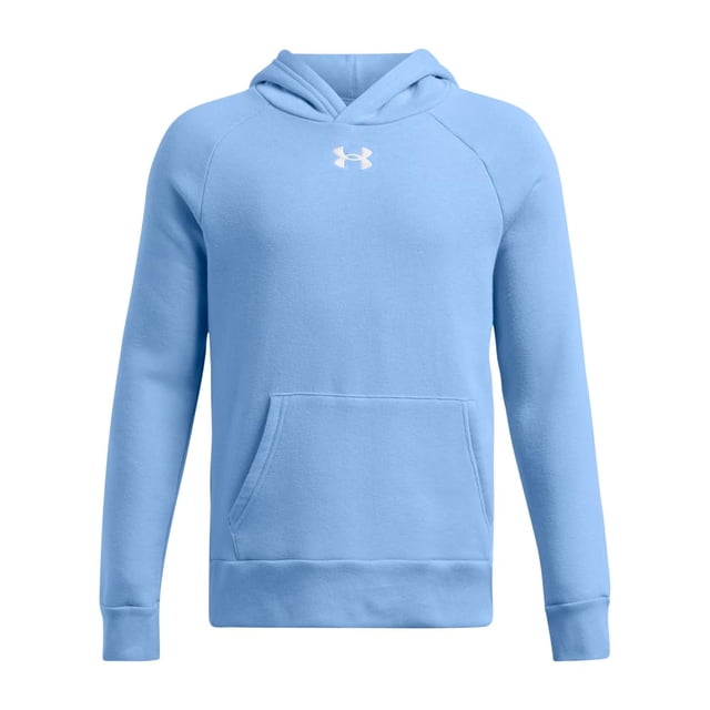 Under Armour Rival - Sudadera con Capucha para niño, (465) Horizon Blue/White, Small