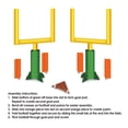 thumbnail image 4 of Beistle 2 Piece Game Day Goal Post Centerpieces Football Decorations Sports Party Supplies, 11", Green/Yellow/Orange/Brown/White, 4 of 7