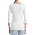 thumbnail image 2 of Womens Stretch 3/4 Sleeve T-Shirt, 2 of 2