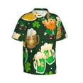 thumbnail image 2 of Disketp Hawaiian Shirts For Men,St Patrick'S Day10 Print Mens Casual Short Sleeve Button Down Shirts Beach Shirt, 2 of 8