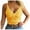 Yellow, variant on TQWQT Womens Tank Tops Dressy Casual Sleeveless V-Neck Spaghetti Straps Push Up Crop Top Lace Bra Tank Tops,White L