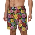 thumbnail image 2 of Balery Daisies Flowers Mens Swim Trunks Swim Shorts for Men Quick Dry Inseam Beach Shorts with Compression Liner Pocket-X-Large, 2 of 9