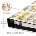 thumbnail image 3 of FORMRS 3 Ring Photo Album 4"x6" Self Adhesive Large Capacity PU Leather Cover, Beige Wildflowers, 3 of 8