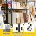 thumbnail image 4 of Carton Stand Heavy Duty 1200 lb – Rolling Cardboard Cart with Adjustable Dividers , Lockable Wheels, Industrial Wire Frame for Commercial & Retail Use, 4 of 9
