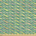 thumbnail image 2 of Ambesonne Abstract Fabric by the Yard Upholstery, Spiral Wave Motifs Art, 1 Yard, Multicolor, 2 of 5