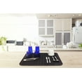 thumbnail image 2 of XXL Super Size Silicone Dish Drying Mat 24 x 18 Inch - Large Counter Top Dish Pad and Trivet by LISH (Black, 24 x 18), 2 of 6
