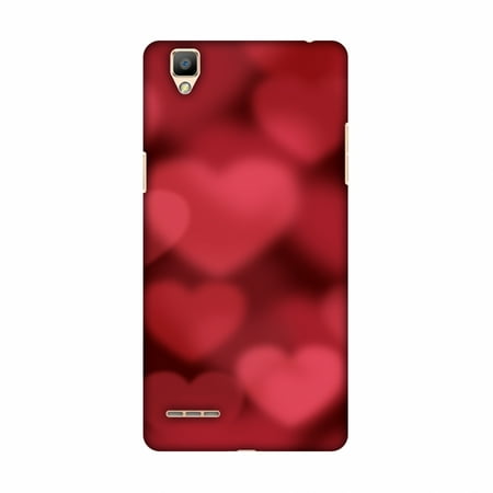 Fused Heart - OPPO F1 Case, Premium Handcrafted Designer Hard Shell Snap On Case Printed Back Cover with Screen Cleaning Kit for OPPO F1, Slim, Protective - Faded Hearts