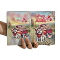 thumbnail image 3 of Be My Valentine's Siberian Husky Truck Full of Love Flower Balloon Travel Passport Wallet Husky Dog Lover Gifts PU Leather Passport Holder Cover - 02029, 3 of 5