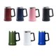 thumbnail image 5 of Matsuzay Taza de vacío de acero inoxidable, portátil, con mango, boca grande, reutilizable, aislamiento térmico, 709ml, frasco de repuesto Suministros térmicos Blanco, 5 of 6