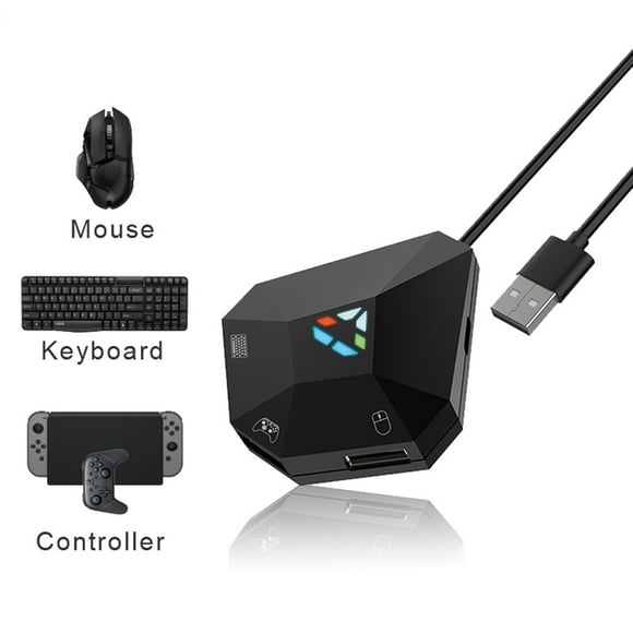 EGNMCR Convertisseur de Clavier et Souris de Jeu pour N-Switch/PS4/X1/360, Adaptateur de Manette de Jeu Type-C To HDM