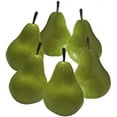 thumbnail image 2 of 6pcs Fake Pears Artificial Fruits Vivid Green Pear for Home Fruit Shop Supermarket Desk Office Restaurant Decorations Or Props (Green), 2 of 3