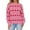 Pink, variant on Womens Valentines Sweater Sweet Heart Crewneck Knit Sweater Long Sleeve Cute Jacquard Pullover Top Winter Pink L