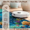 thumbnail image 6 of Design&I 3'x5' Washable Accent Rug Pet Friendly & Non-Slip Built-In Grip Classroom Ocean Animals Cartoon Whale Octopus Underwater Under for Bedroom, Walk-in Closet, 6 of 7