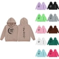 thumbnail image 6 of Mercatoo Kids' Hooded Sweatshirt with Witch & Moon Design Soft Pullover Crewneck, Long Sleeve Unisex Top for Children, Multiple Colors, 6 of 7