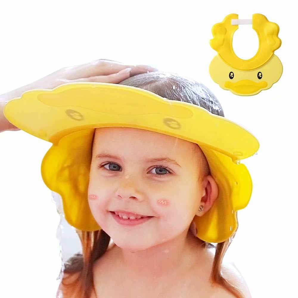 Baby Kids Cartoon Shampoo Bath Shower Hat Cap Wash Hair Shield 6A 
