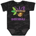 thumbnail image 3 of Inktastic Half Birthday 6 Months Baby Monkey Boys or Girls Baby Bodysuit, 3 of 5