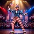thumbnail image 7 of Uncle Sam Costume Adult, American Flag Suit Men, 4th of July Party Wear,Uncle Sam Halloween Costume, Independence Day Cosplay,Halloween Costumes for Men,Hat+ Shirt+ Coat+Pants,L, 7 of 7