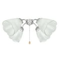 thumbnail image 3 of Aspen Creative 23061-4 Clear Transitional Style Replacement Glass Shade, 2-1/8" Fitter Size, 5-1/4" high x 4-7/8" diameter, 4 Pack, 3 of 6