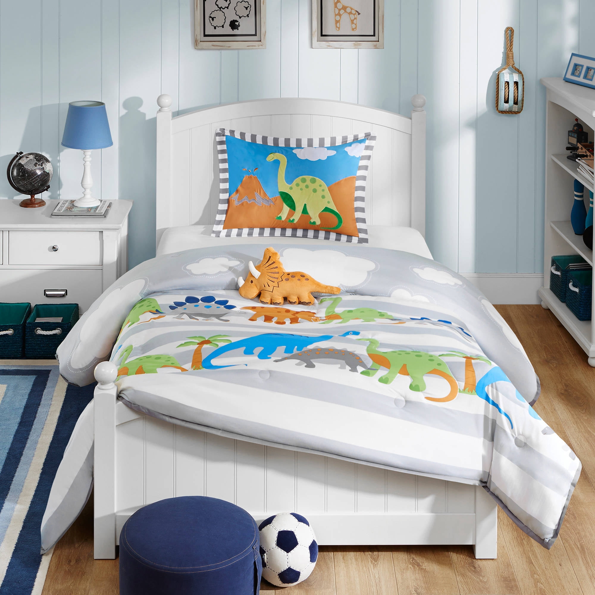 Home Essence Kids Rowdy Rex Dinosaur Comforter Bedding Set