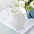 thumbnail image 3 of White Embossed Milk Pitcher 1000ml Ceramic Sauce Pot Gravy Boat For Kitchen, Restaurant, Hotel, 3 of 5