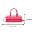 thumbnail image 4 of Bolso bandolera casual Bolso Monederos Mujer Gran capacidad PU Rosa sólido, 4 of 8