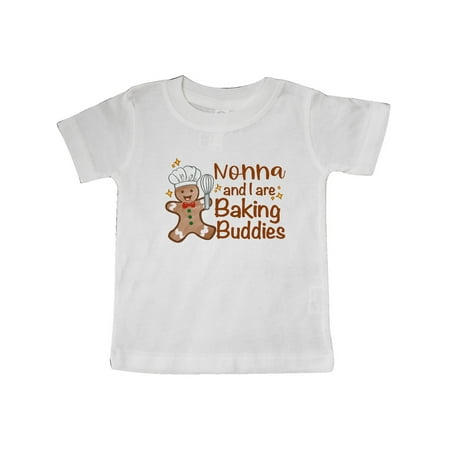 

Inktastic Nonna And I Are Baking Buddies Gift Baby Boy or Baby Girl T-Shirt