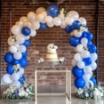 thumbnail image 4 of 129pcs Dark Blue Balloons Different Sizes 18 12 10 5 Inch for Garland Arch for Birthday Gender Reveal Baby Shower Graduation Party Decoration, 4 of 14