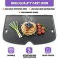 thumbnail image 4 of 7034 Cast Iron Griddle for Weber Traveler Portable Gas Grill, Heavy-Duty Cooking Griddle Plate for Weber Traveler BBQ Outdoor Grill Accessory, 4 of 6