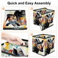 thumbnail image 4 of Rhinoceros Large Capacity Foldable Toy Box Storage Bin Storage Baskets with Handle 10.8"x10.5"x10.6, 4 of 6