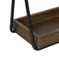 thumbnail image 5 of hometrends Circular Jewel Tabletop Mirror with Tray Black/Brown, 5 of 5