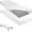 White, variant on 75" x 31" x 9" Cot Sheet Compatible with Narrow Twin Mattress Camp Bunk Beds RVs Microfiber Sheet for Bunk Guest Beds Army Cots Trifold Mattress (Dark Gray, 1 Pack)