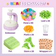thumbnail image 3 of Kit de manualidades Hetbls para ramos de flores de tela para niños de 3 a 12 años, 3 of 8