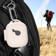 Yucurem Silicone Protective Cover Case with Carabiner for Soundcore C30i (Beige)
