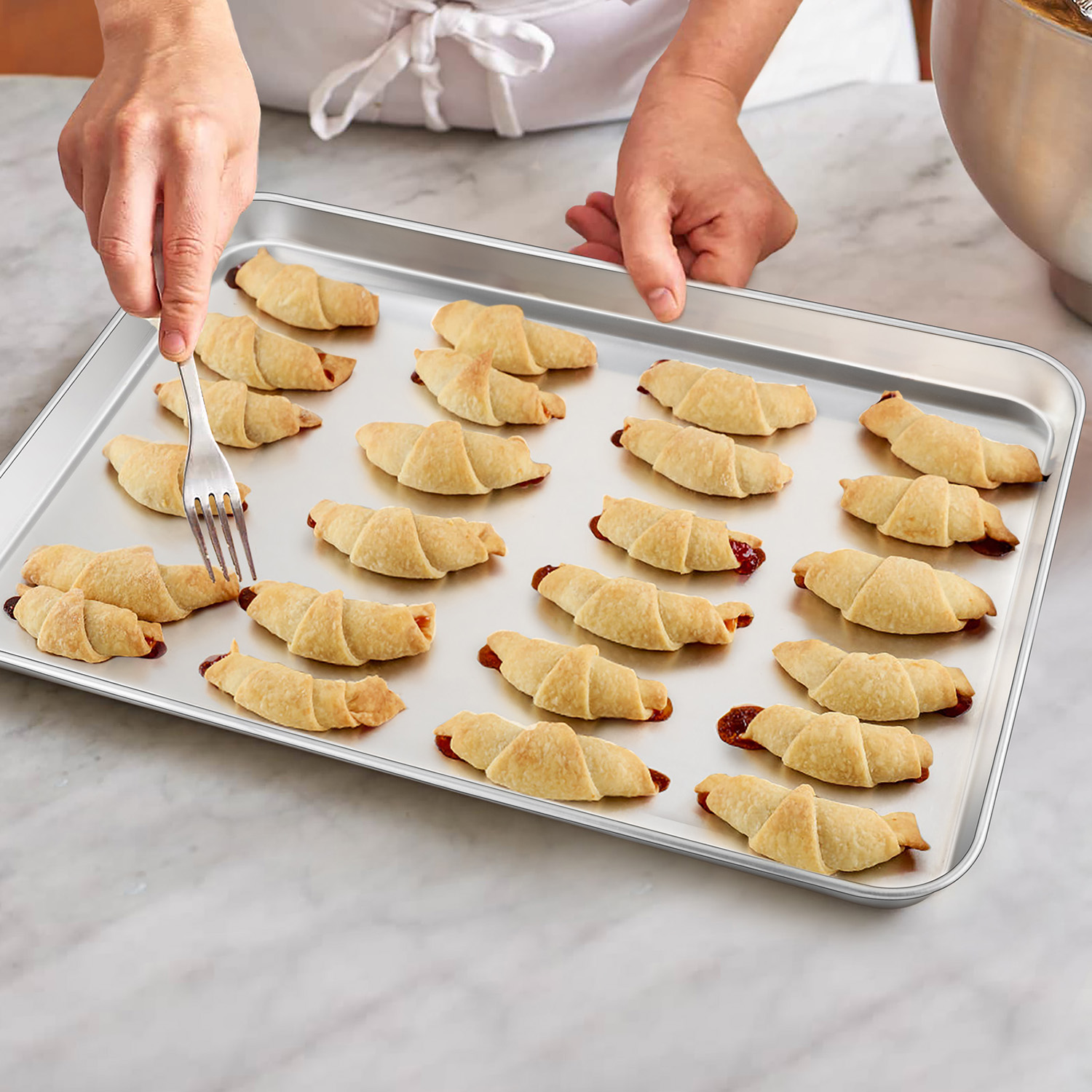 Vesteel 20-Inch Stainless Steel Baking Sheet photo 4