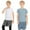 White+ Grayish blue, variant on 2 Pack Boys Compression Shirt Short Sleeve Football Baseball Undershirt Quick Dry Sports Baselayer 5-12T