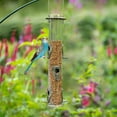 thumbnail image 5 of Urban Deco Metal Bird Feeder Tube Hanging Wild Bird Seed Feeder,Steel Hanger Great for Attracting Birds (Bronze), 5 of 7