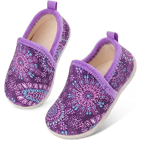 HAYAN Toddler Slippers Boys Girls House Shoes Slip on Baby Sock Shoes Lightweight Outdoor Walking Shoes