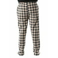 thumbnail image 3 of #followme Microfleece Mens Buffalo Plaid Pajama Pants with Pockets (Tan, Black & Red Plaid, XX-Large), 3 of 3