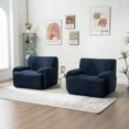 thumbnail image 5 of Leumius 43" Oversized Accent Chair,Boneless Upholstered Single Sofa Chair,Comfy Chenille Armchair Reading Lounge Chair with Deep Seats for Living Room,No Assembly Required,Navy, 5 of 10
